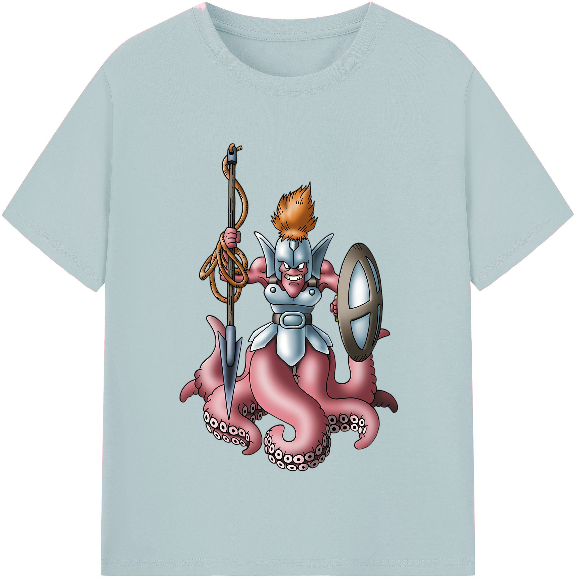 （画像用） ドラゴンクエスト Doragon Kuesuto Dragon Quest 綿100％半袖Tシャツ（フロントプリント）